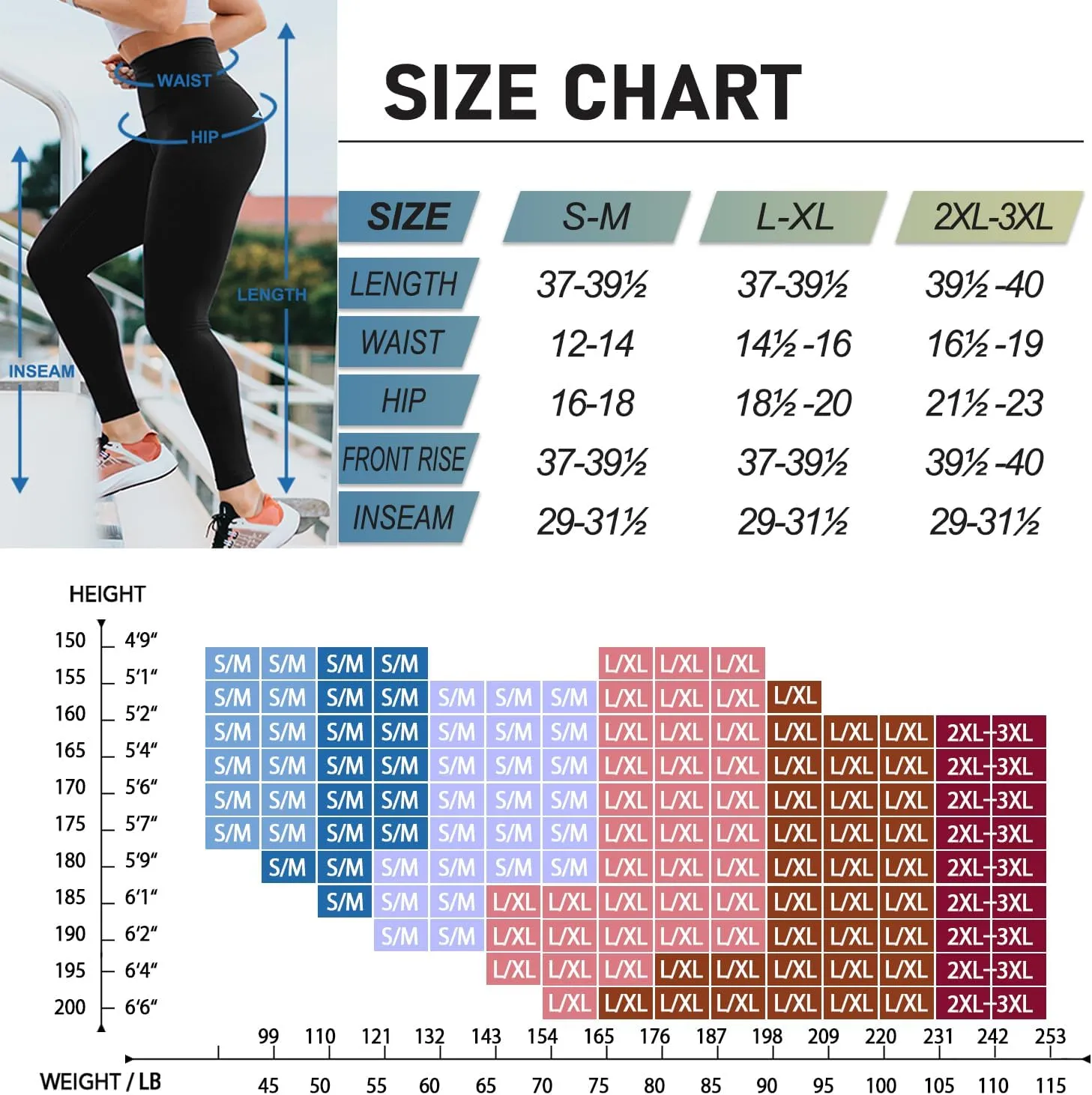 4 Pack Leggings for Women Full Length Capri w/Pockets High Waisted Tummy Control Soft No See-Thru Yoga Pants Workout