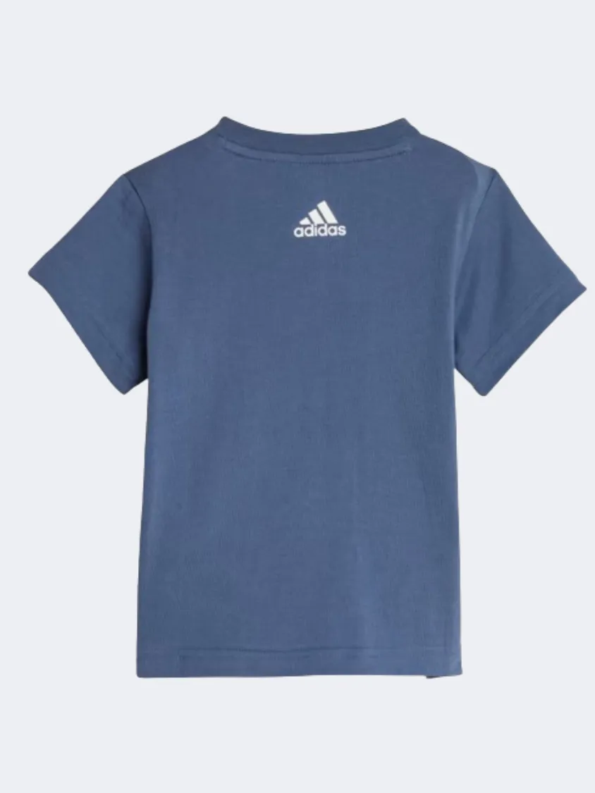 Adidas Essentials Lineage Baby Boys Sportswear Set Ink/Green Spark