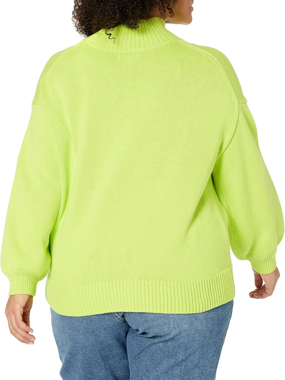 Amazon Essentials Women's Pull-Over Cotton Sweaters, Funnel-Neck, Available in Plus Size