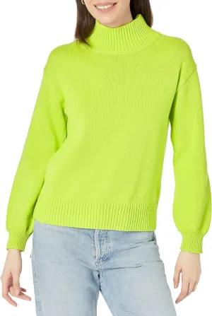 Amazon Essentials Women's Pull-Over Cotton Sweaters, Funnel-Neck, Available in Plus Size