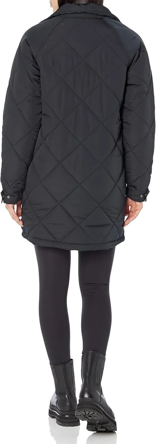 Amazon Essentials Womens Relaxed-Fit Recycled Polyester Mid Length Puffer Coat
