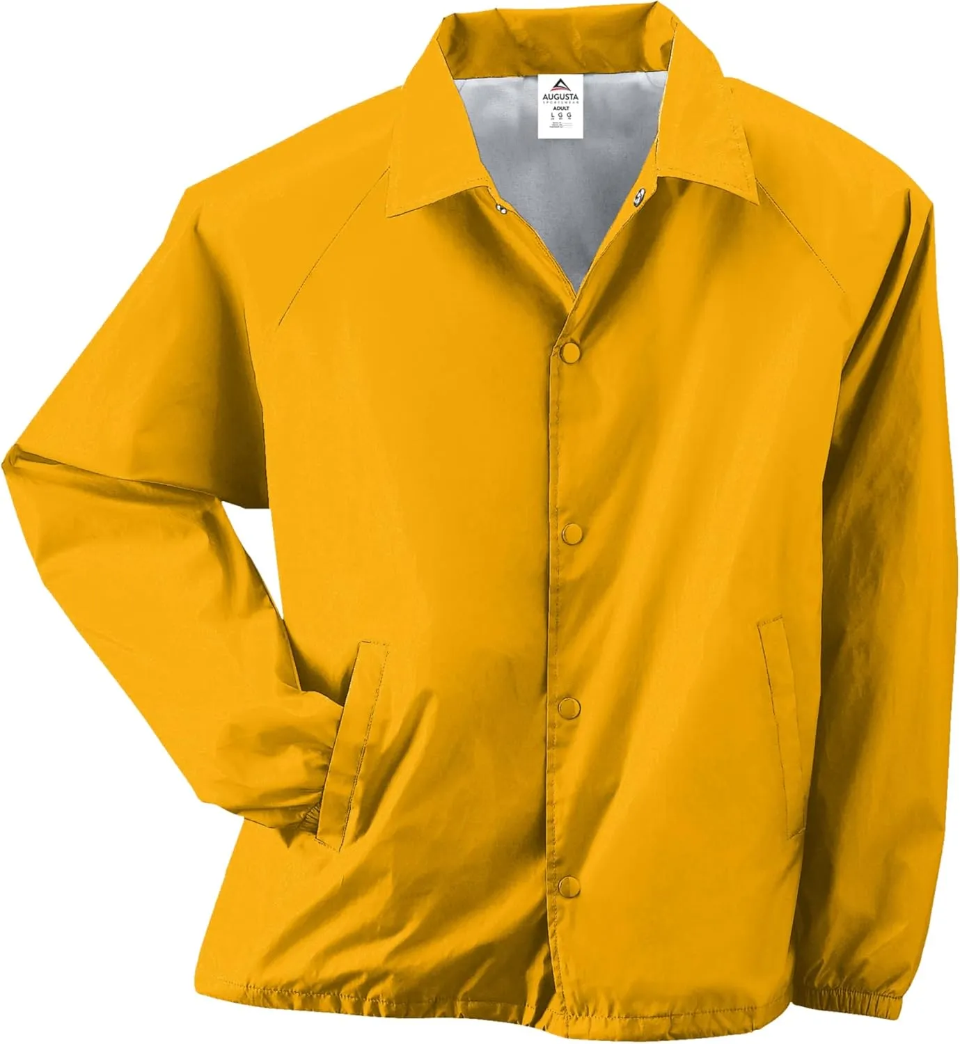Augusta Sportswear Nylon Coach's Jacket/Lined - Rain-Ready, Water-Resistant Outerwear for Coaches & Outdoor Activities