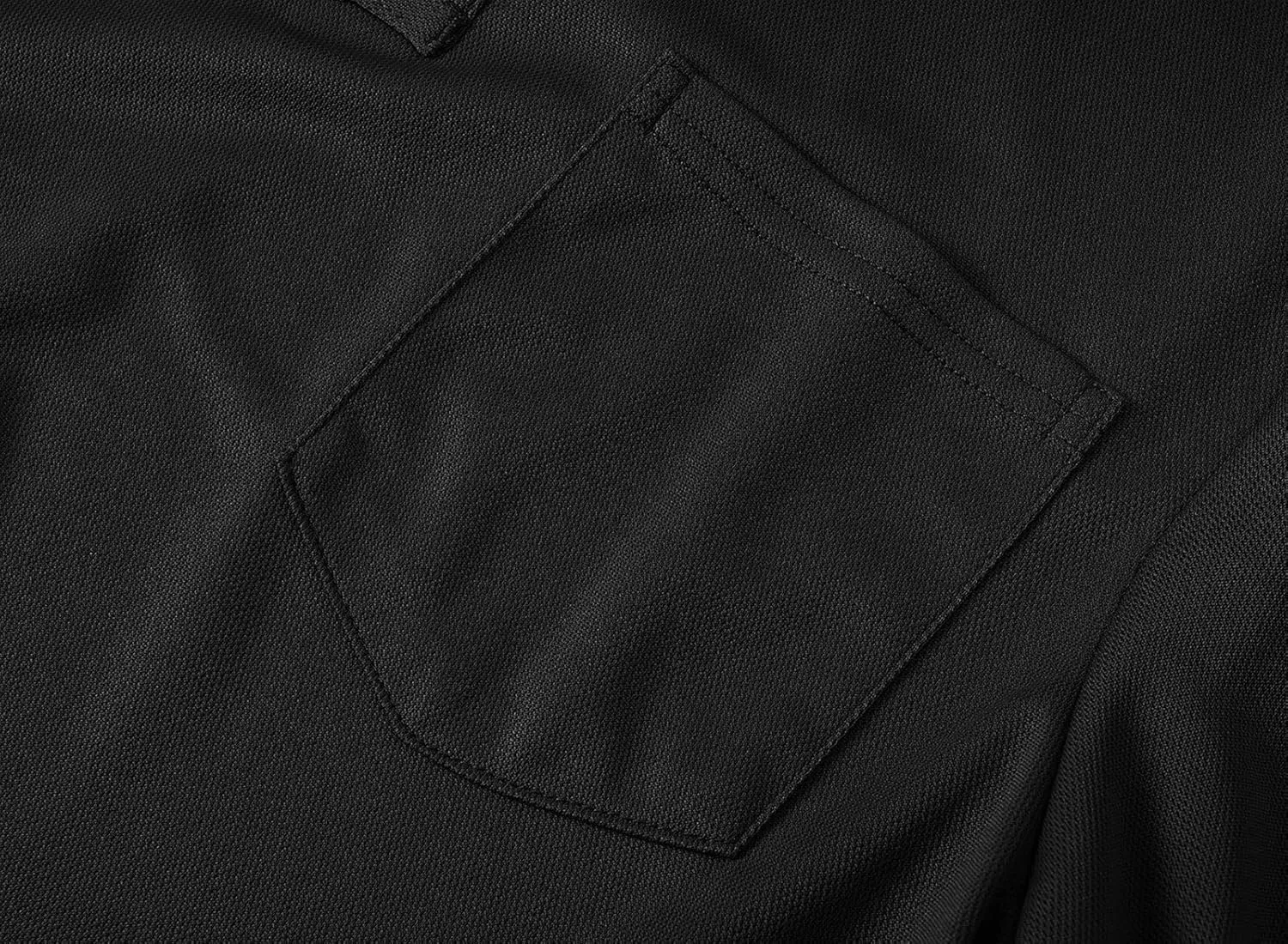 BASUDAM Men's Polo Shirts with Pocket Quick Dry Short Sleeve Active Performance