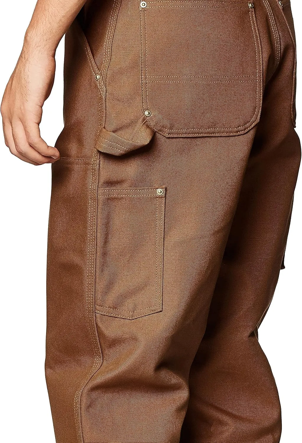Carhartt Men's Big & Tall Firm Duck Double Front Work Dungaree