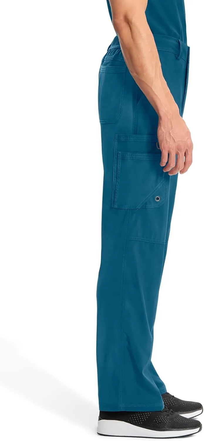 Cherokee Men's Scrub Pants Modern Fit 6 Pockets Tapered Leg with Drawstring CK200A
