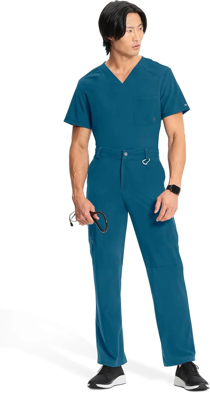 Cherokee Men's Scrub Pants Modern Fit 6 Pockets Tapered Leg with Drawstring CK200A