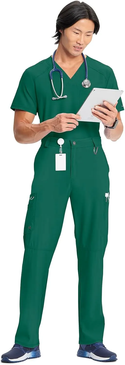 Cherokee Men's Scrub Pants Modern Fit 6 Pockets Tapered Leg with Drawstring CK200A