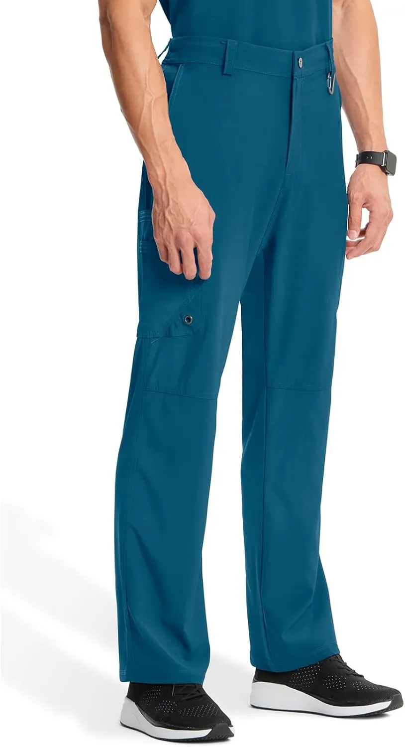 Cherokee Men's Scrub Pants Modern Fit 6 Pockets Tapered Leg with Drawstring CK200A
