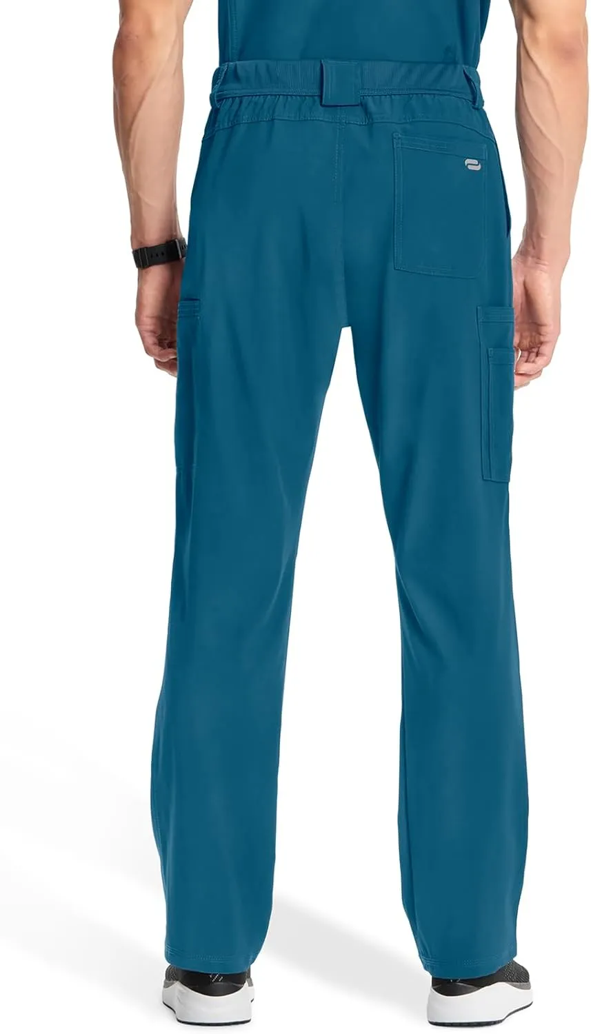 Cherokee Men's Scrub Pants Modern Fit 6 Pockets Tapered Leg with Drawstring CK200A