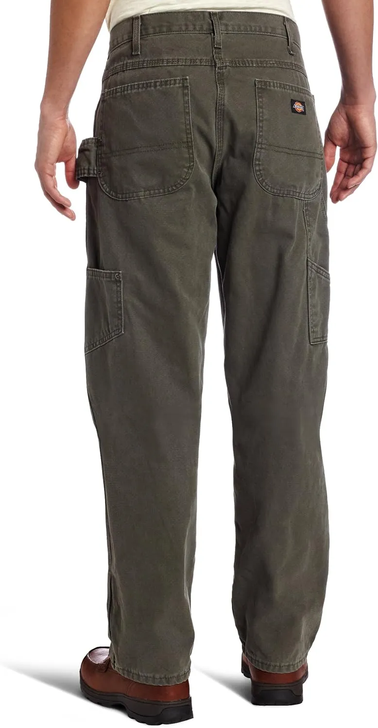 Dickies Men's Relaxed Straight Sanded Duck Carpenter Jean