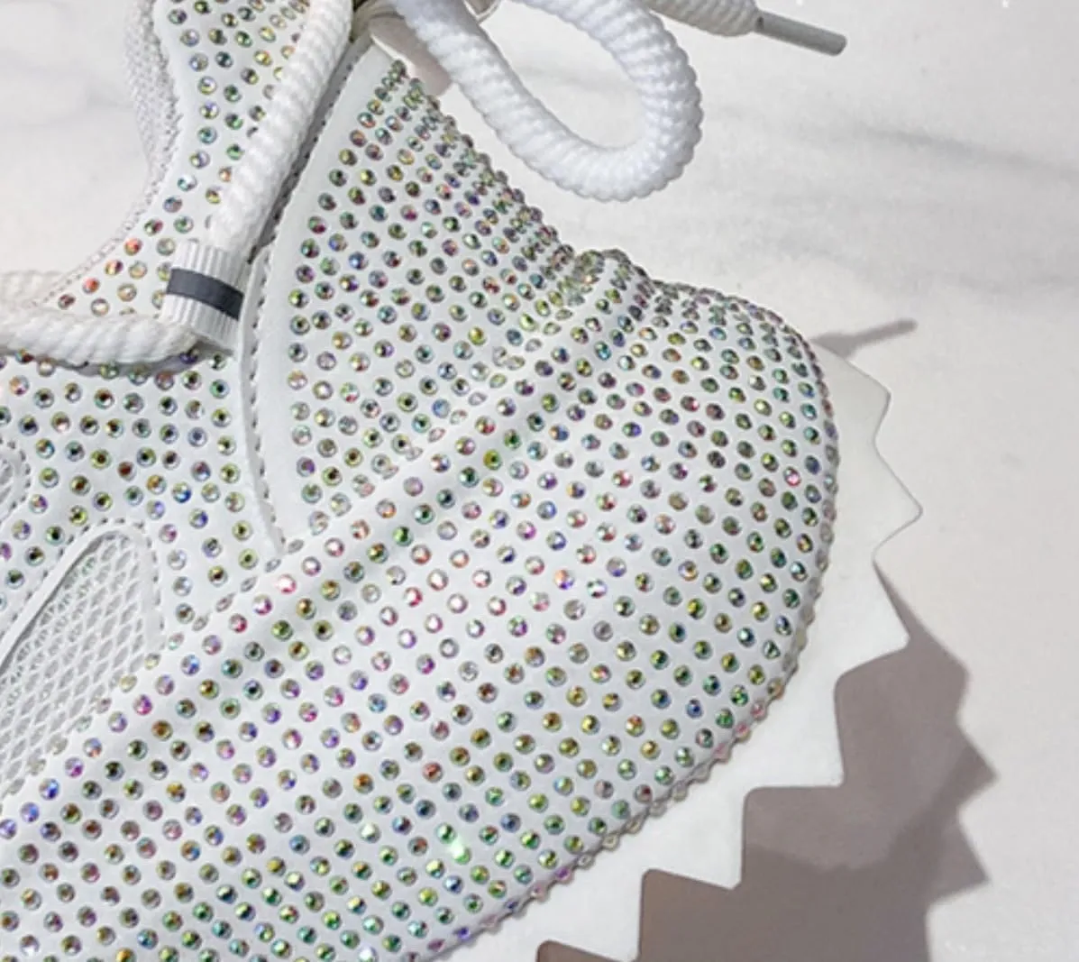 Fashionable Rhinestone Sweet Platform Bling Shoes for Women's Thick Soles PU Casual Sports with Jeans Skirts Comfortable Breathable Wedding Outdoors