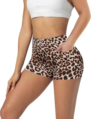 GAYHAY Biker Shorts for Women with Pockets - 8"/5"/3" Booty High Waisted Black Spandex Volleyball Short for Workout Yoga