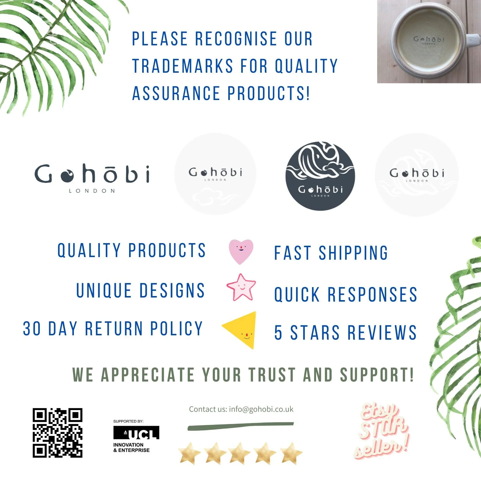 Gohobi Hand-painted Ceramic Vegetables Tea Cup