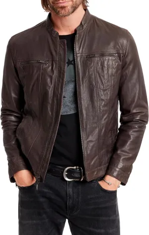 John Varvatos Star USA Men's Brando Leather Jacket