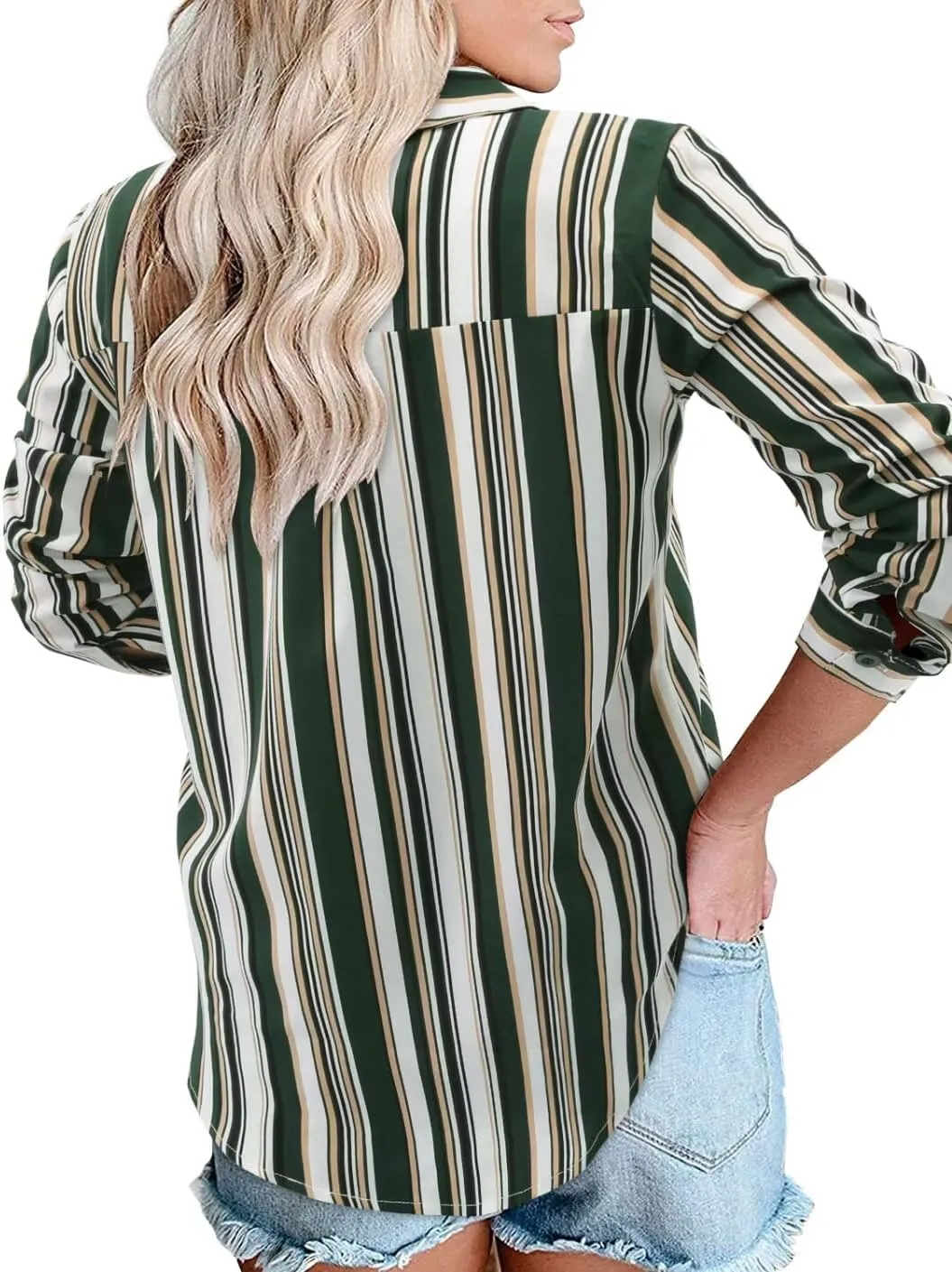Magritta Long Sleeve Shirts for Women Fashion Button Down Blouse Tops
