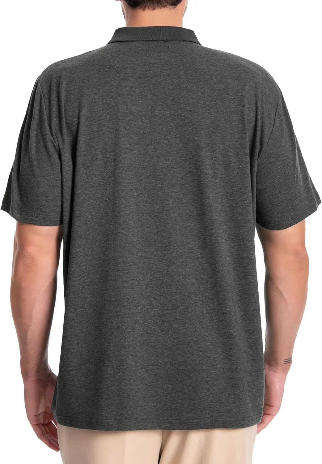 Men's Casual Polo Shirts Short Sleeve Summer Shirts Classic Collared Golf Shirt