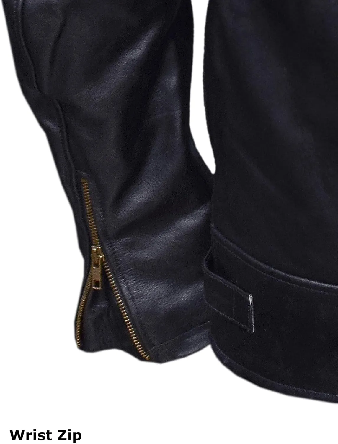 Mens Genuine Leather Jacket Cowhide Motorbike Motorcycle Moto-Jacket Real Leather Black/Brown