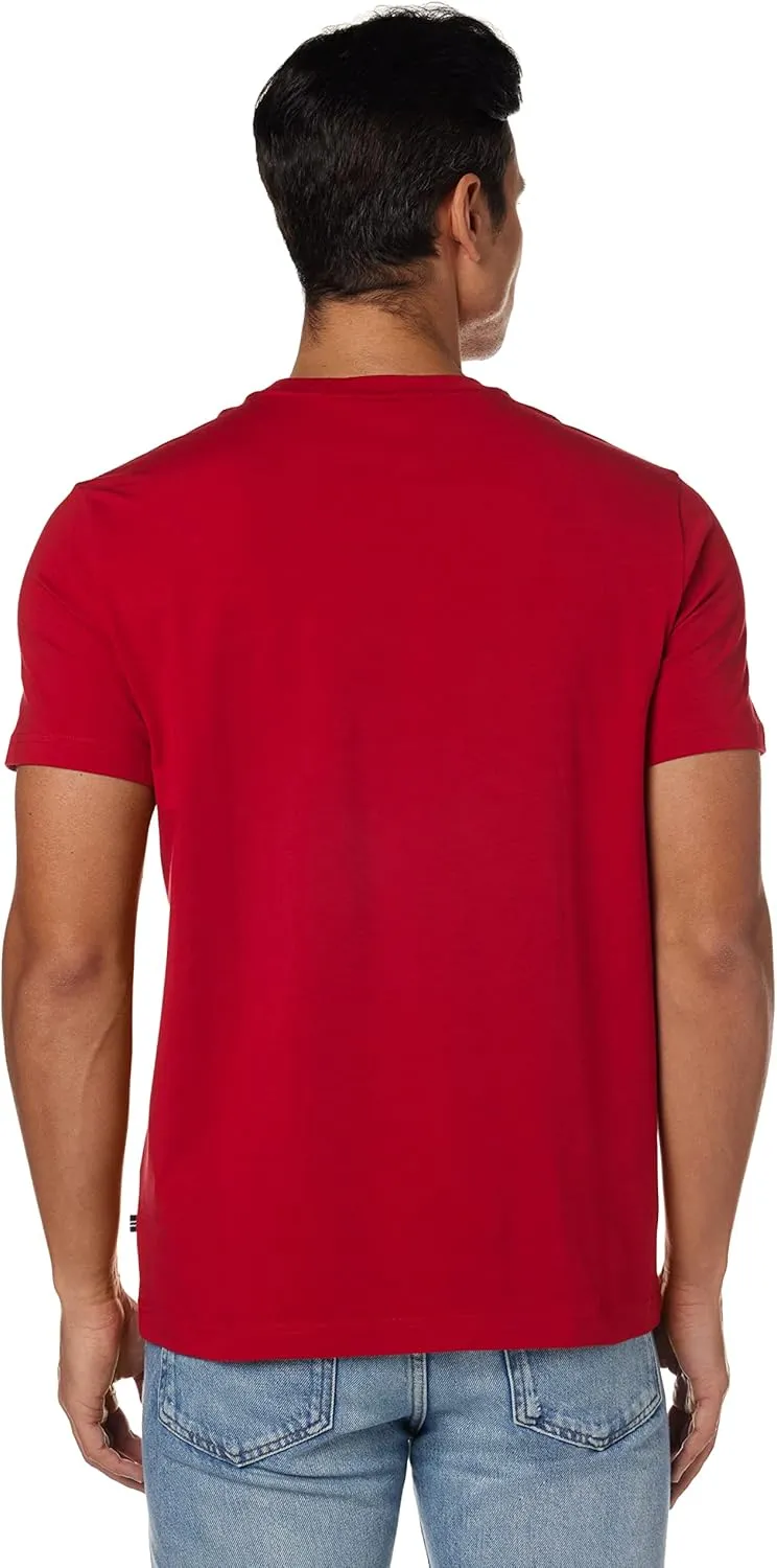 Nautica Men's Solid Crew Neck Short-Sleeve Pocket T-Shirt