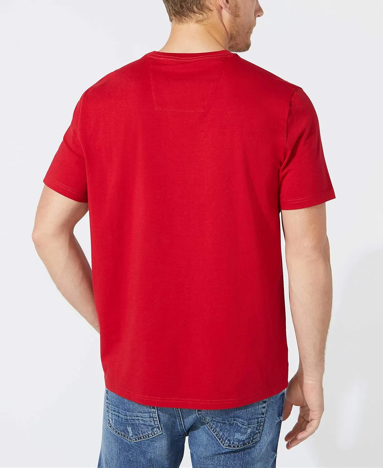 Nautica Men's Solid Crew Neck Short-Sleeve Pocket T-Shirt