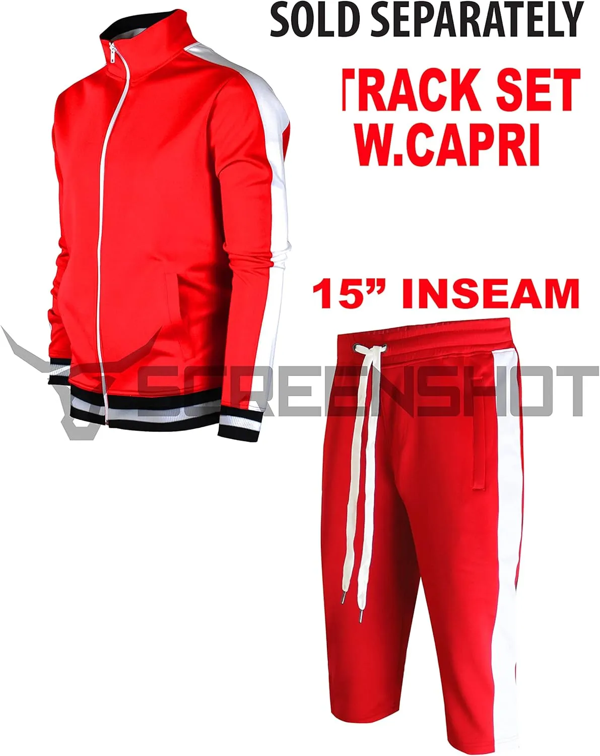 SCREENSHOT Men Athletic Sportswear Gym Fitness Active Workout Track Shorts