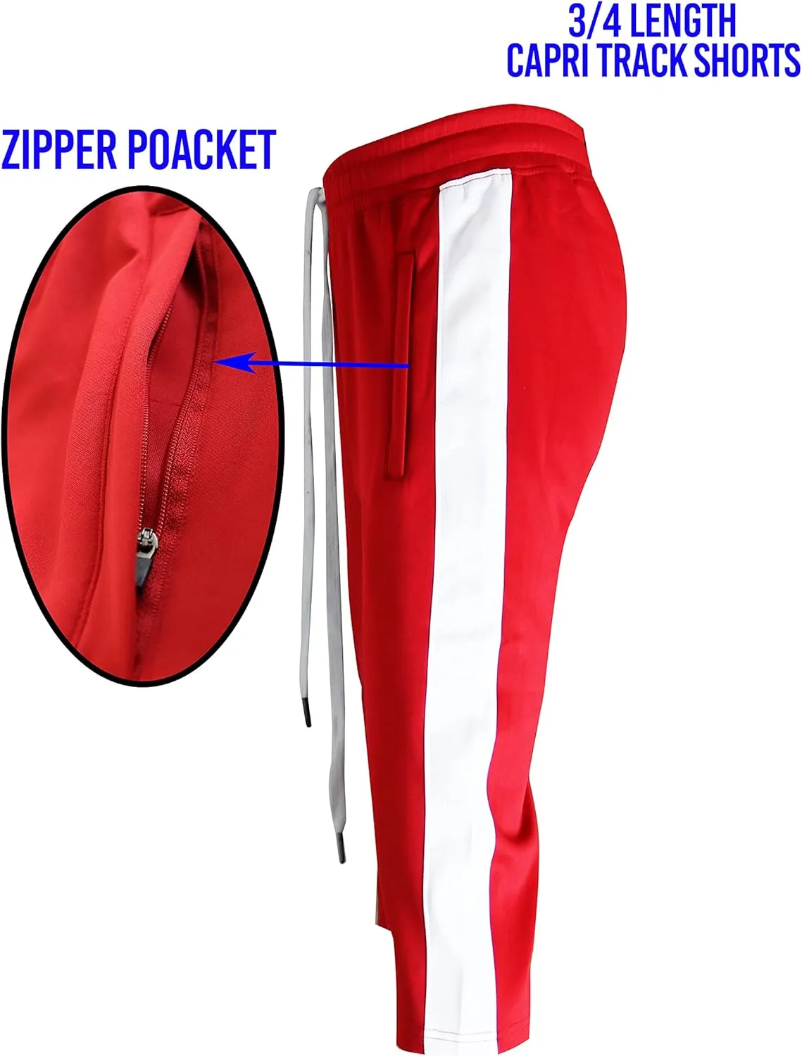 SCREENSHOT Men Athletic Sportswear Gym Fitness Active Workout Track Shorts