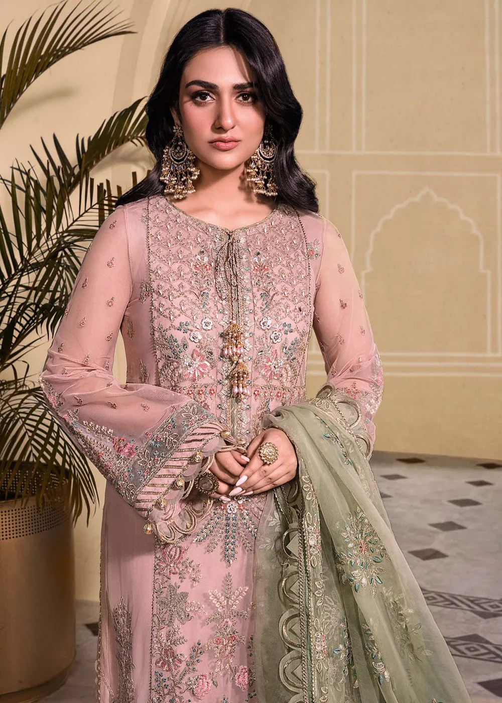 Sea Green Embroidered Suit - Maria B - Mbroidered Heritage Edition - BD-2607