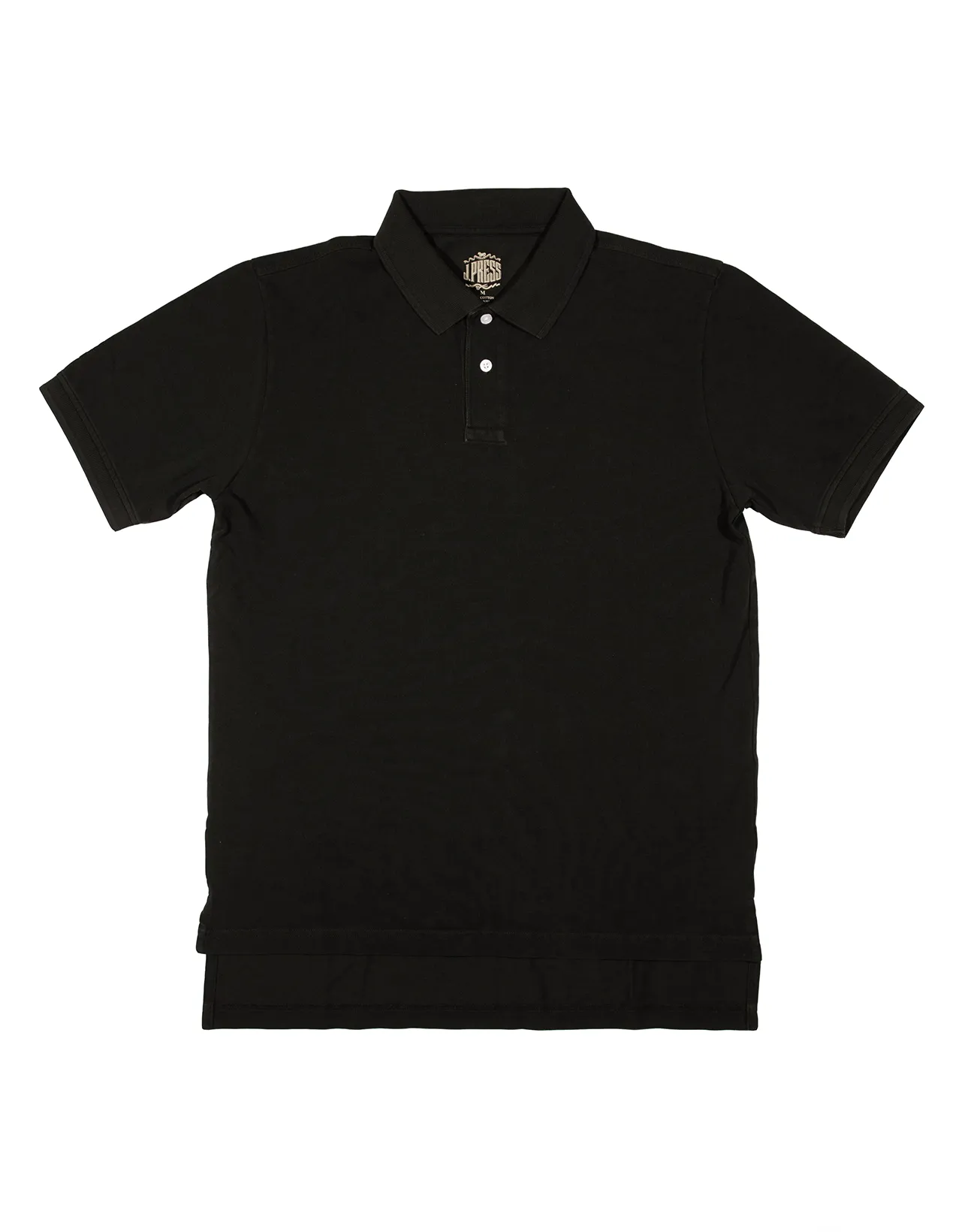 SOLID PIQUE POLO - BLACK