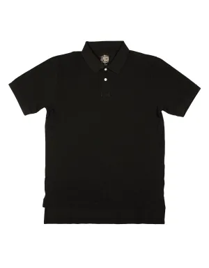 SOLID PIQUE POLO - BLACK