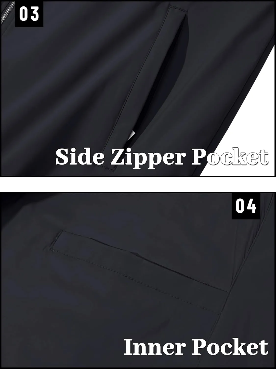 TACVASEN Men's Bomber Jacket Lightweight Casual Windproof Running Spring Windbreaker Sportswear Outerwear