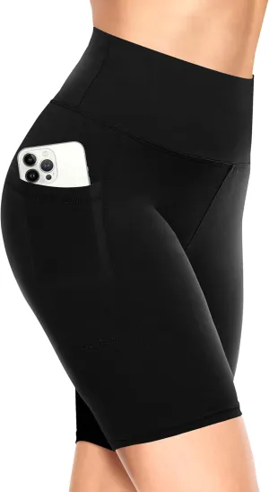 TNNZEET Biker Shorts Women - 8"/5"/3" High Waisted Tummy Control Workout Gym Spandex Booty Yoga Volleyball Shorts