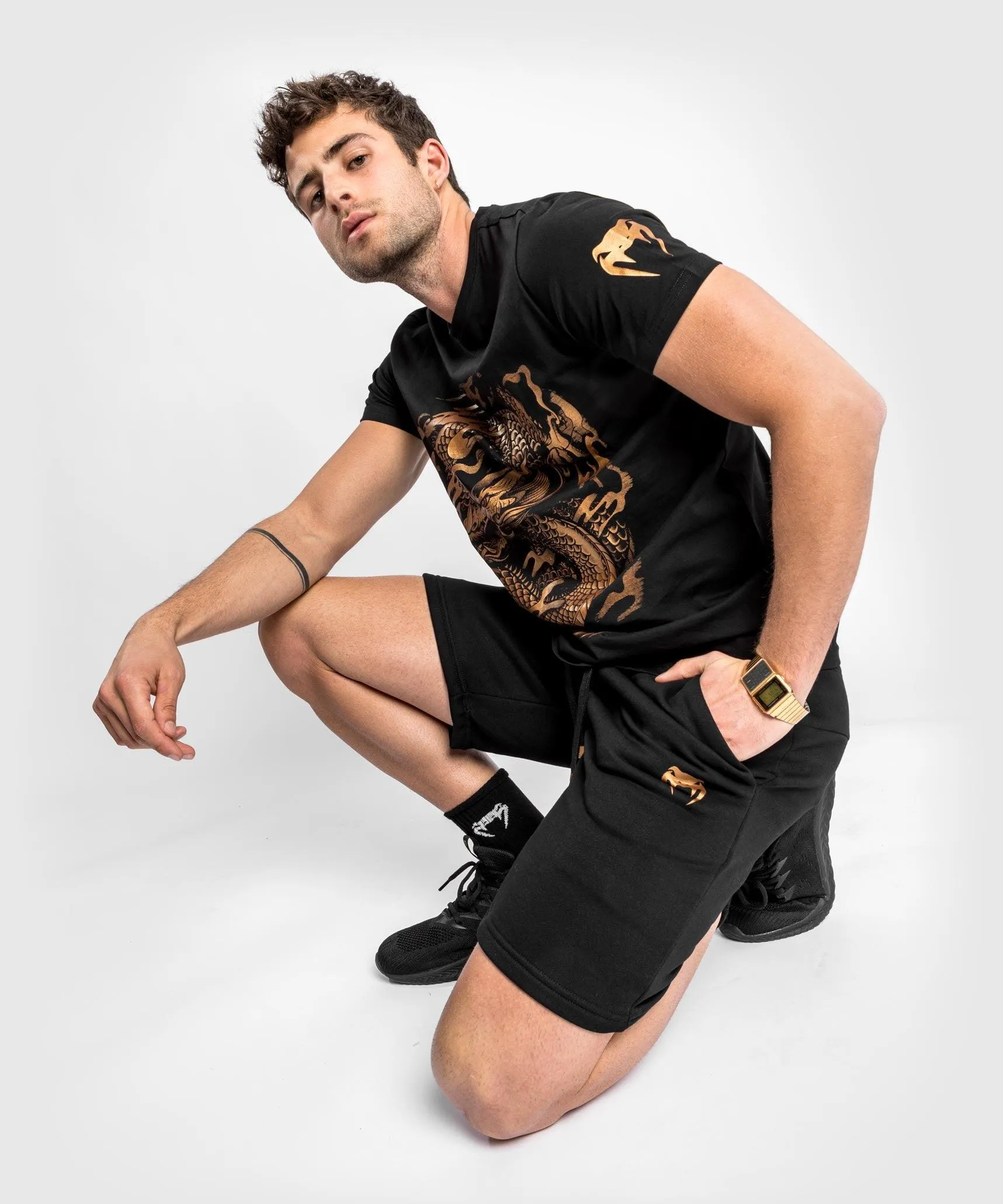 Venum Dragon's Flight T-Shirt - Black/Bronze