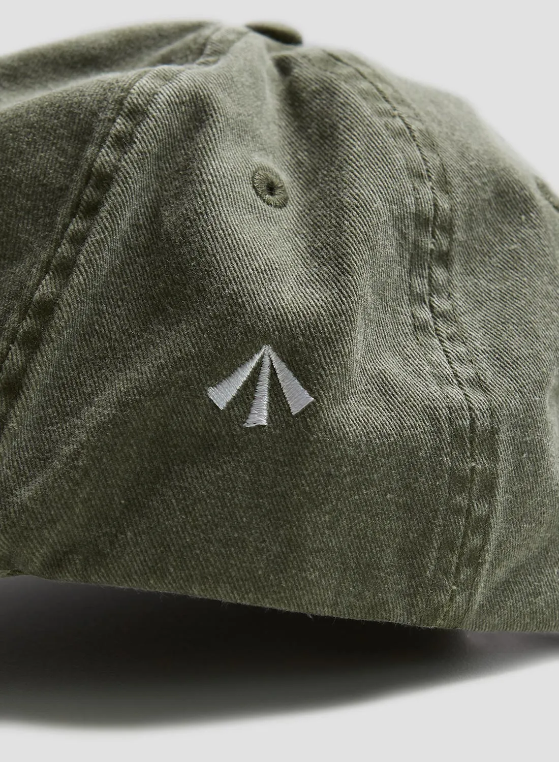 Vintage 6 Panel Cap in Washed Olive