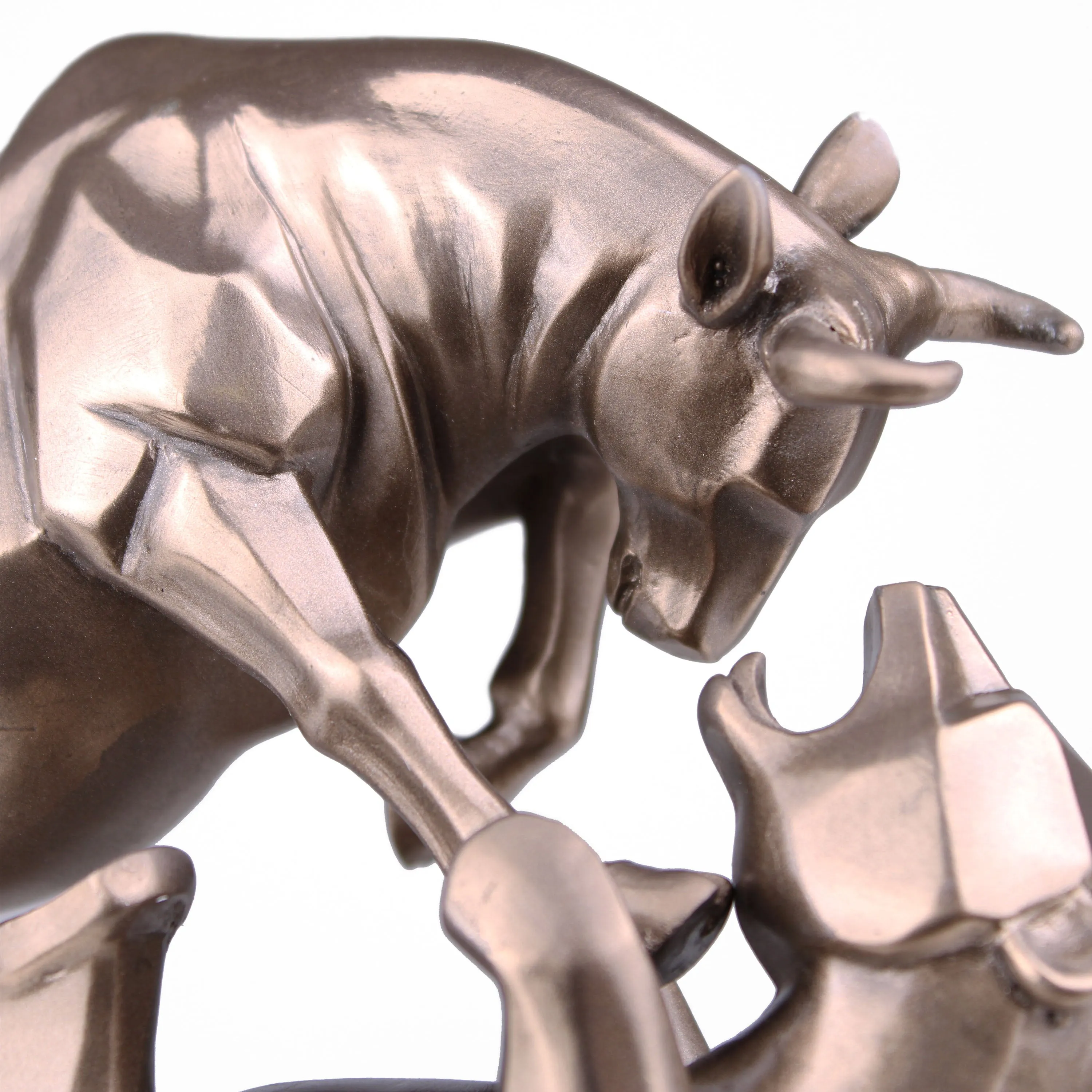 Wall Street Bull and Bear Statue (Cold Cast Bronze Sculpture)