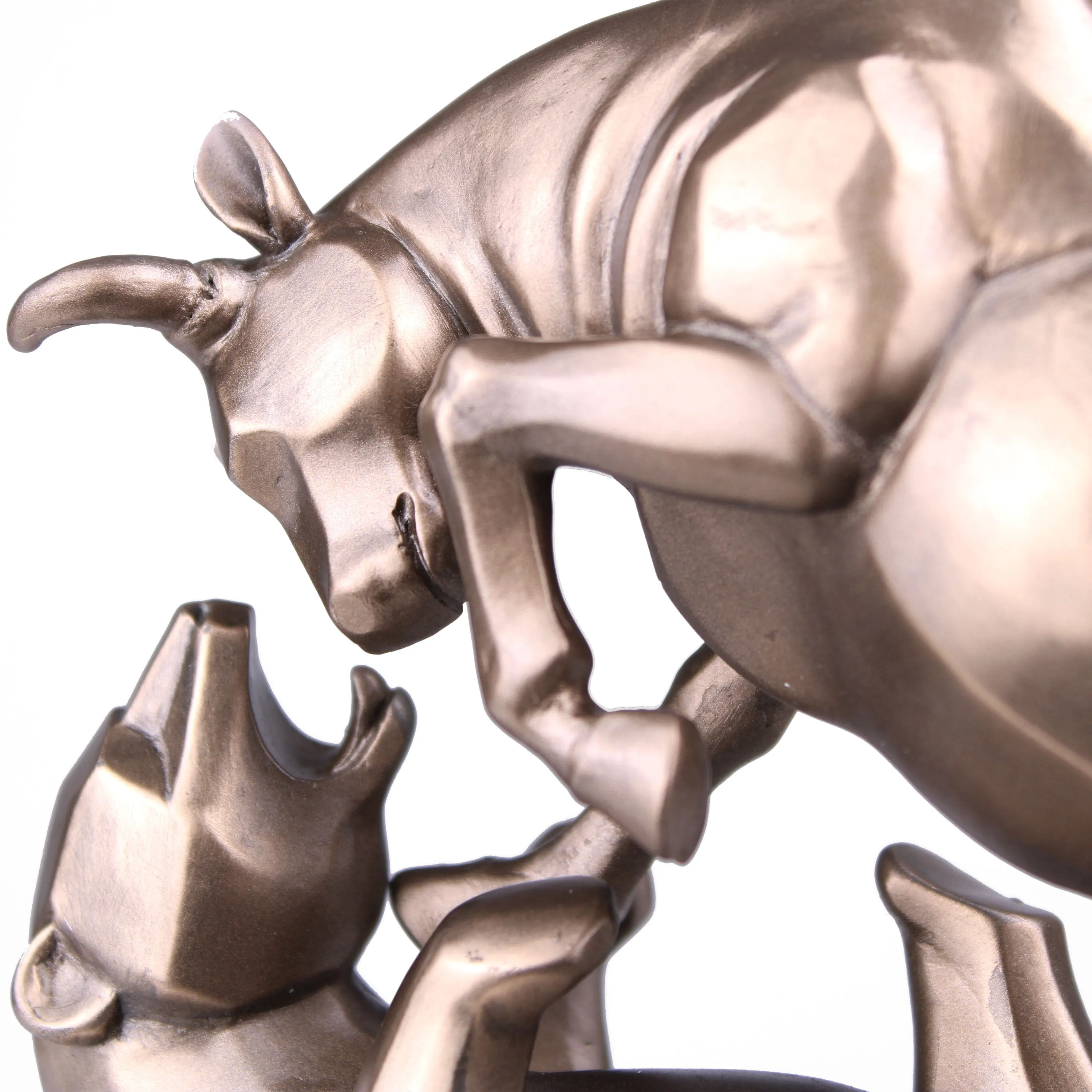 Wall Street Bull and Bear Statue (Cold Cast Bronze Sculpture)